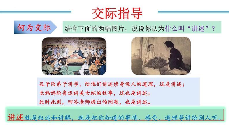 编版版语文八年级上册 第一单元 口语交际 讲述（教学课件）第6页