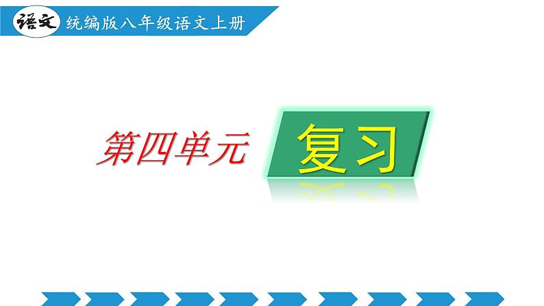 编版版语文八年级上册 第四单元（单元复习课件）第1页