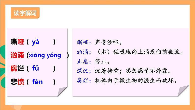 人教部编版语文九年级上册3《我爱这土地》课件07