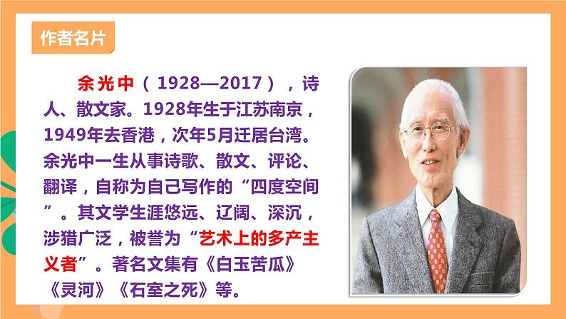 人教部编版语文九年级上册4《乡愁》课件04