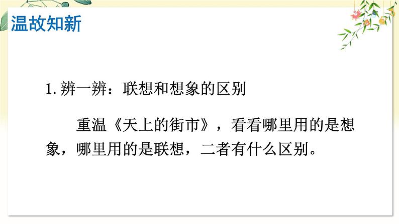 部编语文七年级上册 第6单元 写作 发挥联想和想象 PPT课件+教案05