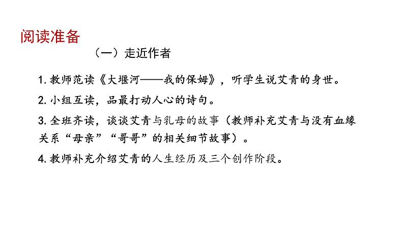 2024年统编版九年级语文上册精讲课件第一单元名著导读《艾青诗选》：怎样读诗第6页