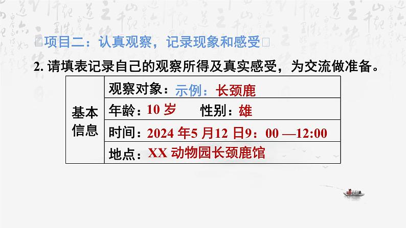统编版（2024）七年级上册语文：第五单元任务二 亲近动物，丰富生命体验 课件05