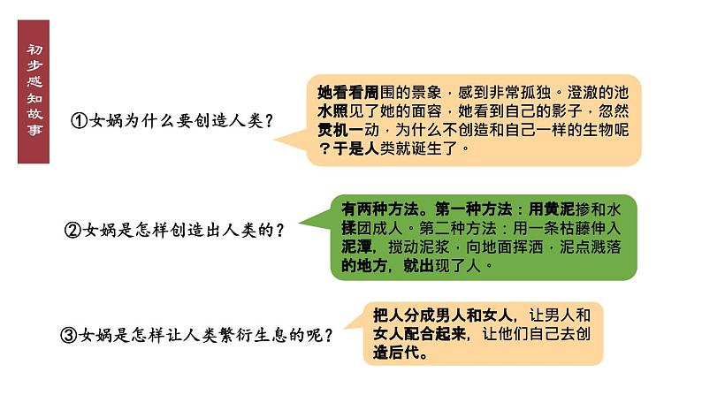 统编七语上 23 女娲造人（精品课件）第7页