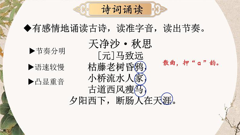 第4课《天净沙·秋思》课件2024-2025学年统编版语文七年级上册05