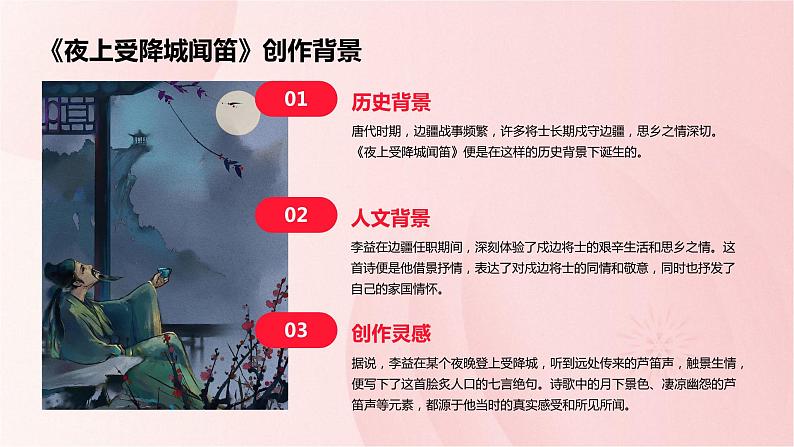 七年级语文上册第三单元课外古诗词《夜上受降城闻笛》课件06