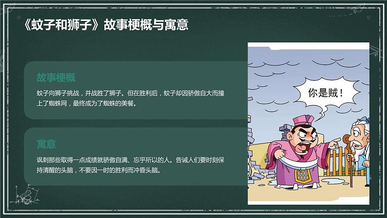 七年级语文上册第六单元寓言四则：《蚊子和狮子》课件05