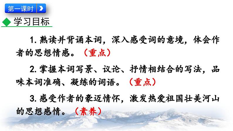 统编版 语文 九年级上册 第1单元1 沁园春·雪 PPT课件+教案+习题05
