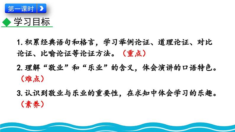 统编版 语文 九年级上册 第同2单元 7 敬业与乐业 PPT课件+教案+习题03