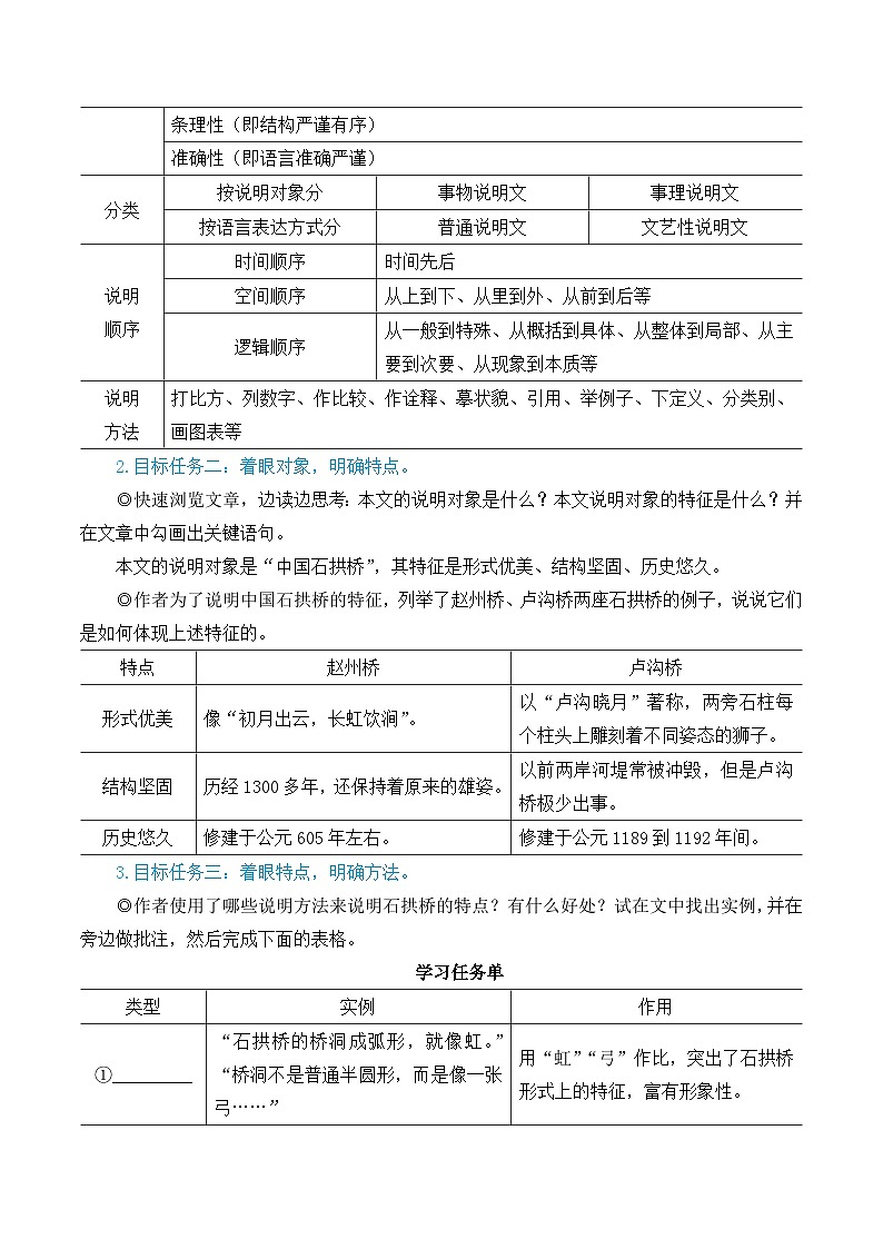 19 中国石拱桥（教学设计·简案）第2页
