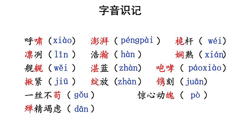 统编版八年级语文上册精品课件4 一着惊海天——目击我国航母舰载战斗机首架次成功着舰04