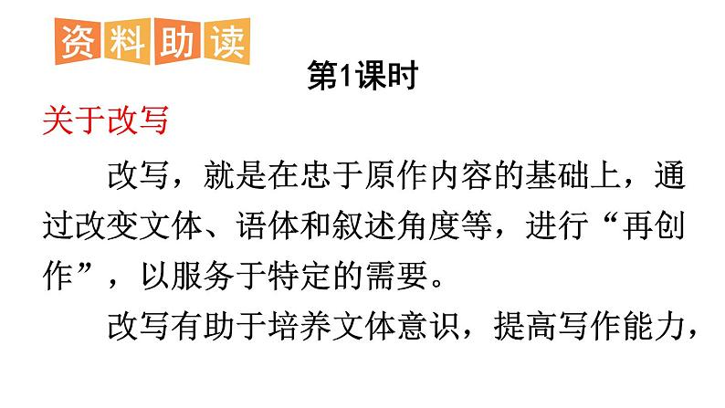 统编版九年级语文上册精品课件第六单元写作 学习改写第3页