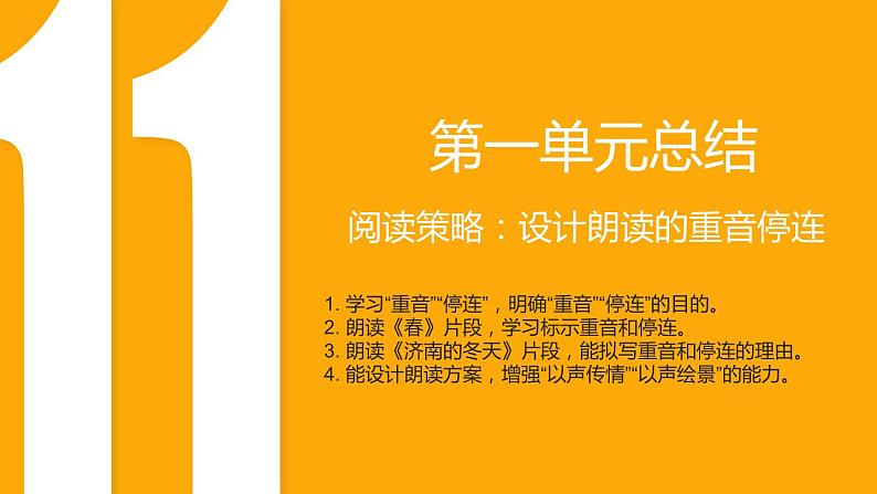 1.11 阅读策略：设计朗读的重音停连（教学课件）-【大单元教学】2023-2024学年七年级语文上册同步备课系列（统编版）第2页