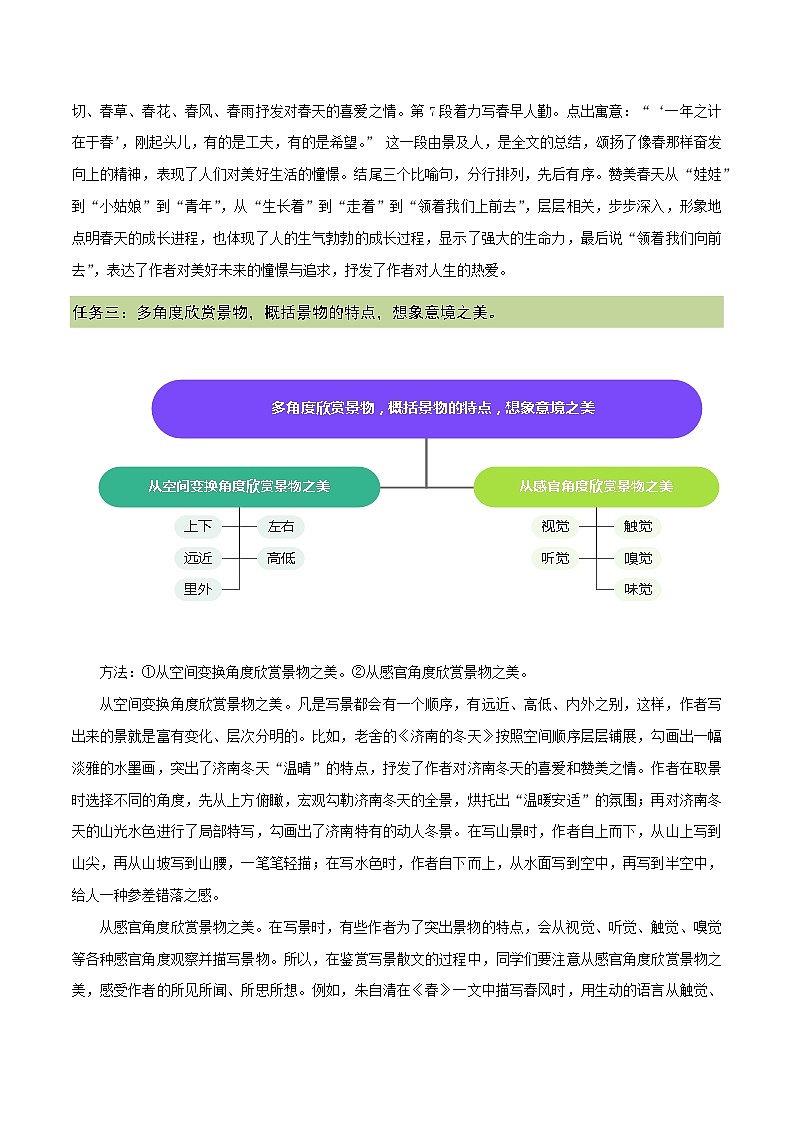 1.14 文体阅读：写景抒情诗文的阅读（教学课件+任务单+作业单）大单元教学2024-2025学年七年级语文上册同步备课（统编版）03