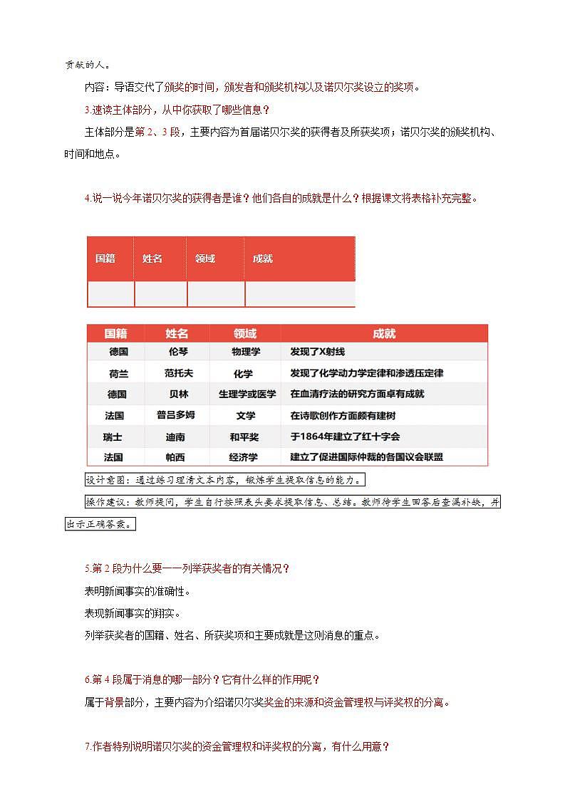 人教部编版语文八上2《首届诺贝尔奖颁发》 课件+教案+分层作业+素材03