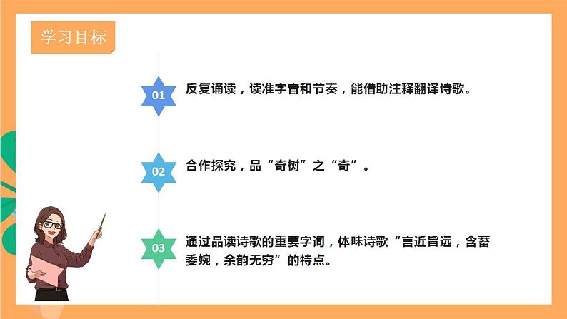 人教部编版语文八上第3单元  单元课外古诗词诵读  《庭中有奇树》 课件+教案+素材03