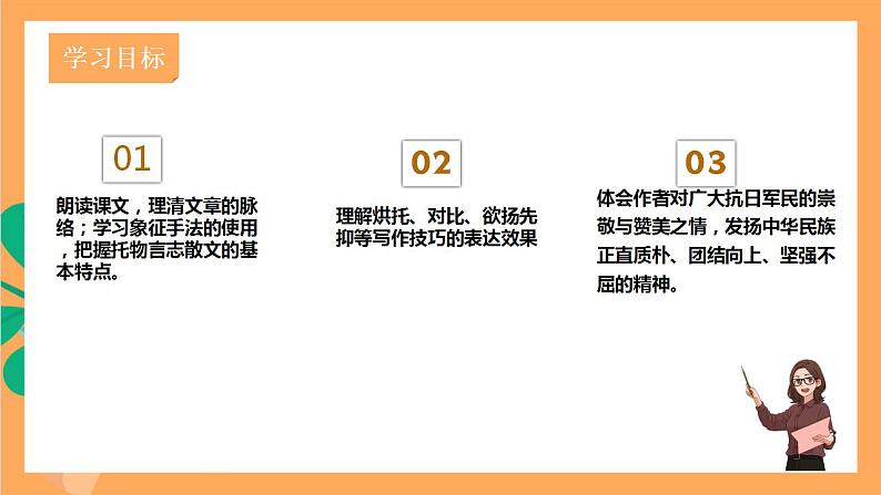 人教部编版语文八上15《白杨礼赞》 第1课时 课件+教案+分层作业+素材06
