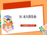 人教部编版语文八上16散文二篇《 永久的生命》课件+教案+分层作业+素材