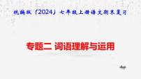 【新教材】统编版（2024）七年级上册语文期末复习：专题二 词语理解与运用 课件