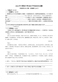 2024年宁夏中考语文真题（含答案）