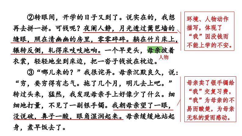 河南省2024年语文中考热点备考重难专题：文学类文本阅读小说（课件）第7页