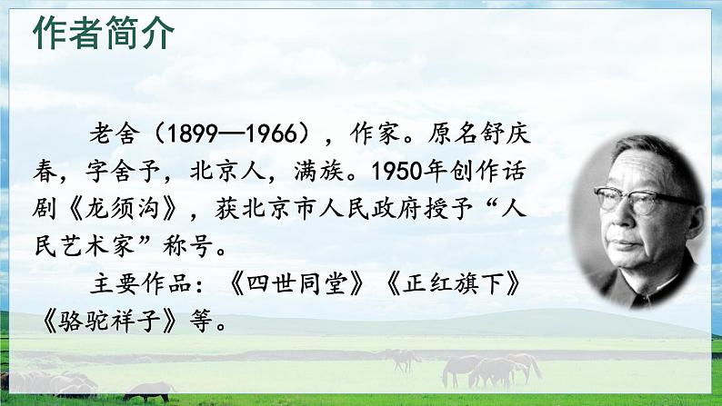 五四制六年级语文上册 第1单元 1 草原 PPT课件+教案04