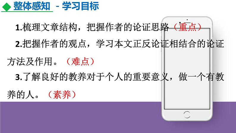九上语文第二单元《论教养》同步课件第7页