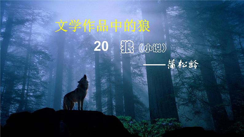 【任务型教学】2024修订版部编初中语文七上20《狼》 课件+教案+导学案（师生版）+同步测试（含答案）03
