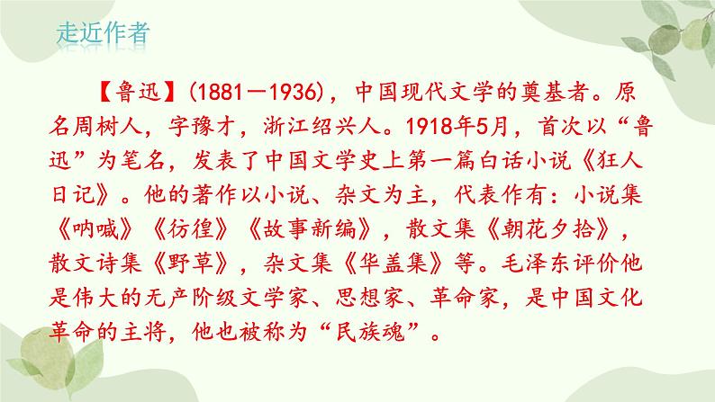 统编版语文八年级上册 6 《藤野先生》课件第4页