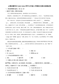 云南省普洱市2023-2024学年七年级上学期期末语文试题（原卷版+解析版）