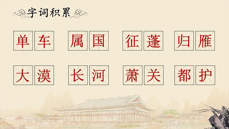 人教部编版初中语文八年级上册《13.唐诗五首-使至塞上》 课件+教案04