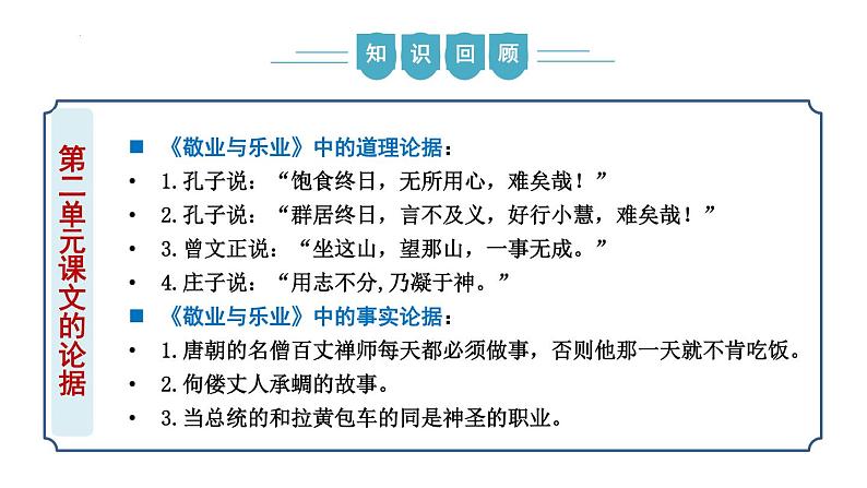 【核心素养】部编版语文九年级上册 写作《议论要言之有据》（同步课件）06