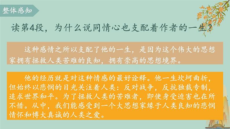 人教部编版初中语文八年级上册《16.散文二篇-我为什么而活着》 课件+教案07