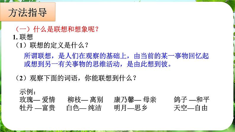 写作 发挥联想和想象（课件）-2024-2025学年七年级语文上册同步备课课件（统编版2024）07