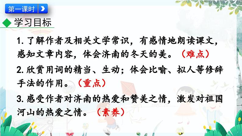 语文 部编版 七年级上册 第1单元 2 济南的冬天 PPT课件第4页