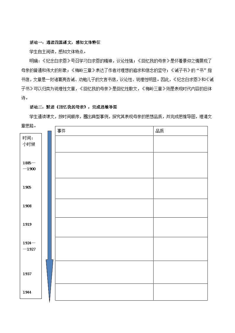 第四单元 大单元教学设计 七年级语文上册同步（统编版2024）03