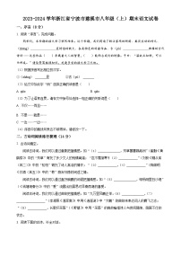 浙江省宁波市慈溪市2023-2024学年八年级上学期期末语文试题（原卷版+解析版）