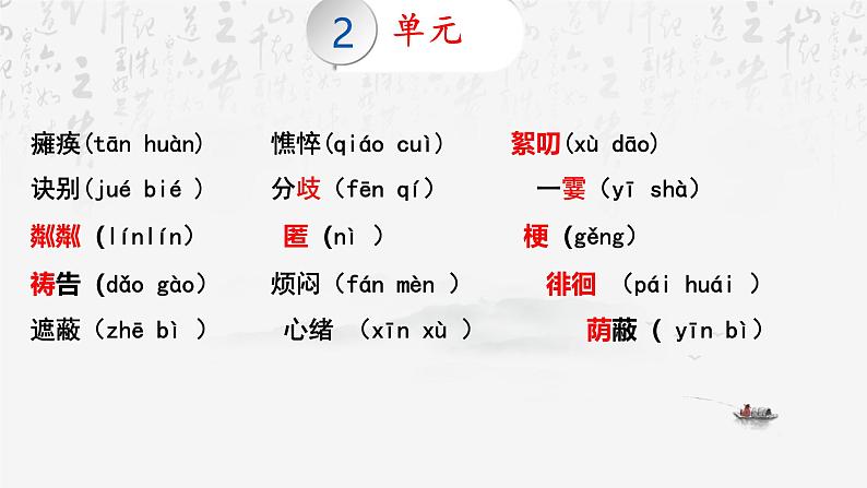 统编版（2024新版）七年级上册语文：字音与字形 复习课件06