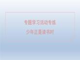 2024七年級語文上冊第四單元專題學習活動專練少年正是讀書時課件（部編版）