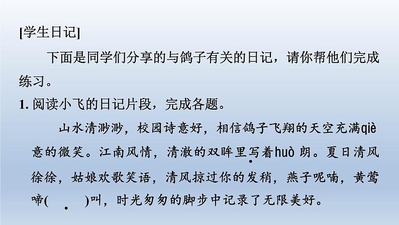 2024七年级语文上册第五单元18我的白鸽课件（部编版）第2页