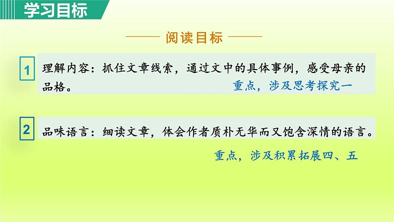 7. 回忆我的母亲 第1课时课件第3页