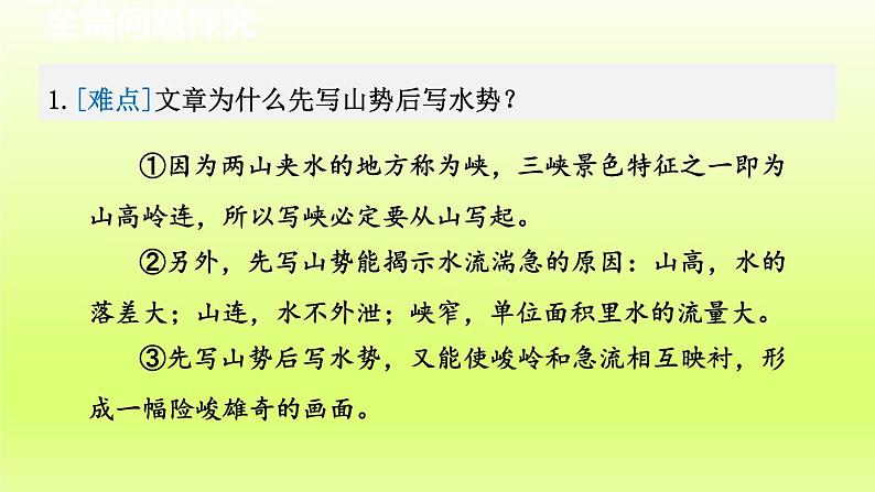 2024八年级语文上册第三单元10三峡教学课件（部编版）05