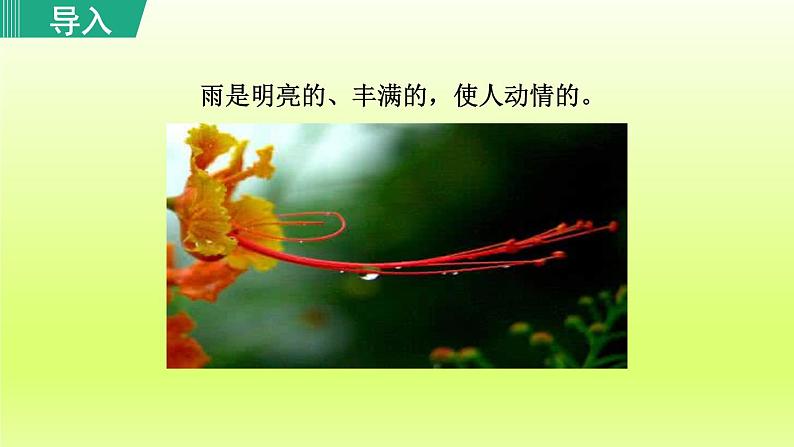 2024八年级语文上册第四单元17昆明的雨教学课件（部编版）01