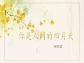 人教部编版 (五四制)九年级上册 第5课《你是人间的四月天》 课件 （上海专用）