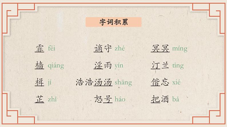 人教部编版 (五四制)九年级上册 第11课《岳阳楼记》（课件+视频朗诵）-+2023-2024学年九年级语文上册同步精品课堂（统编版五四制）（上海专用）06