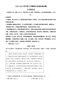 山东省临沂市兰陵县2023-2024学年七年级下学期期末语文试题（解析版）