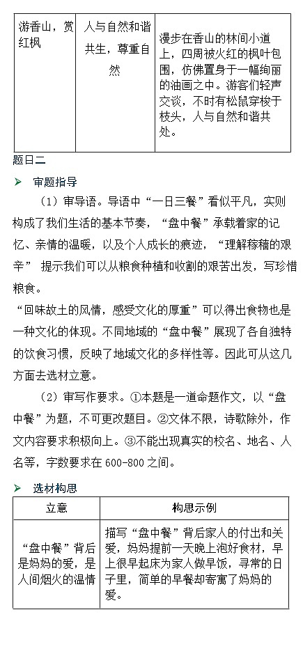 2024北京中考语文作文教案03