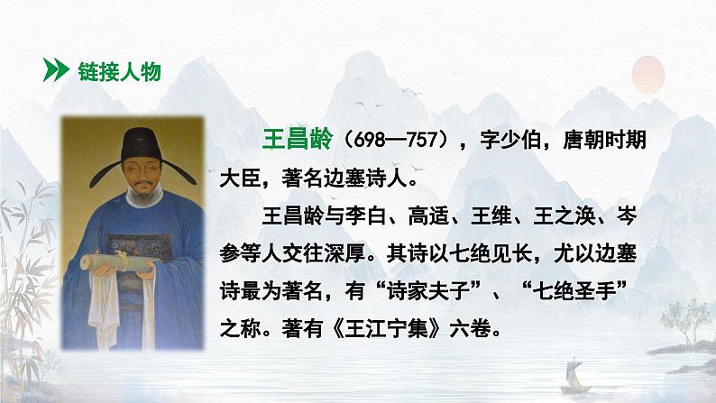 第4课《闻王昌龄左迁龙标遥有此寄》课件（2024）06