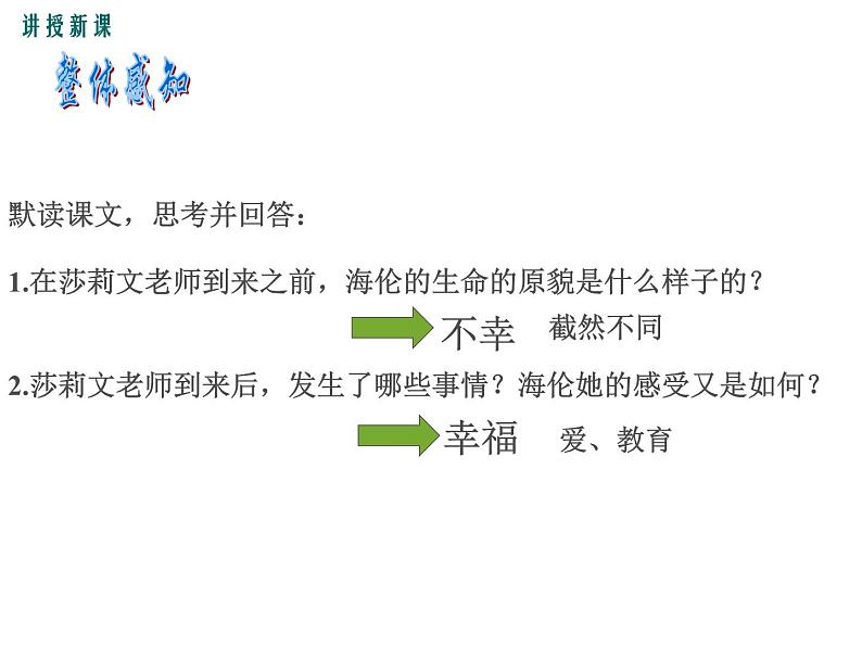 统编版五四制（上海专用）语文七年级上册 第10课 再塑生命的人(教学课件)07