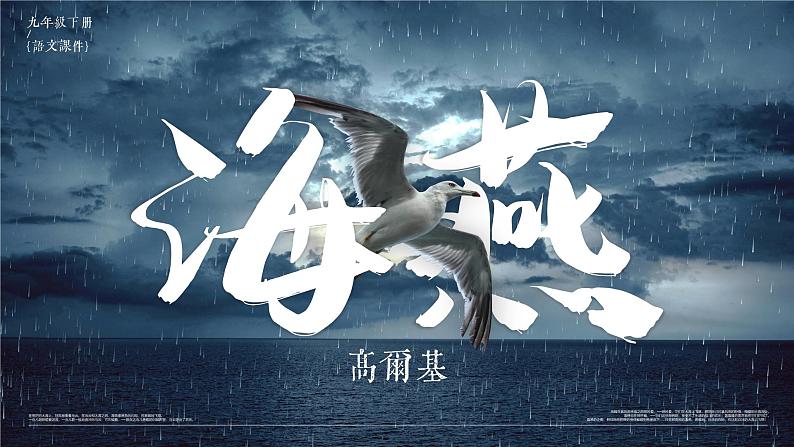 部编版九年级语文下册第4课《海燕》优质课件第1页